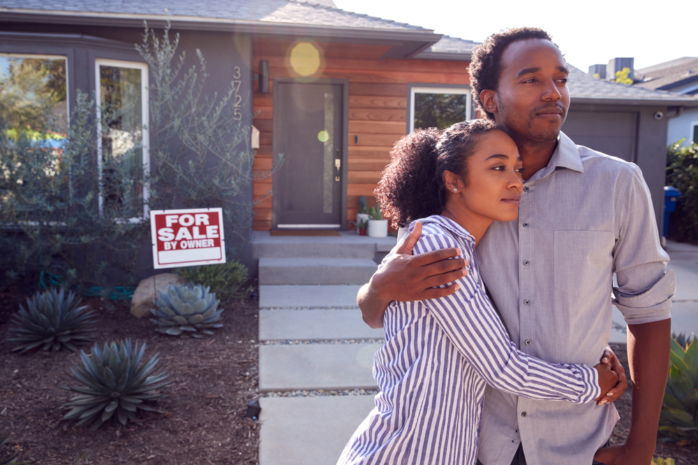 couple emptying and selling parents home after death