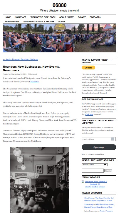 Westport new businesses article